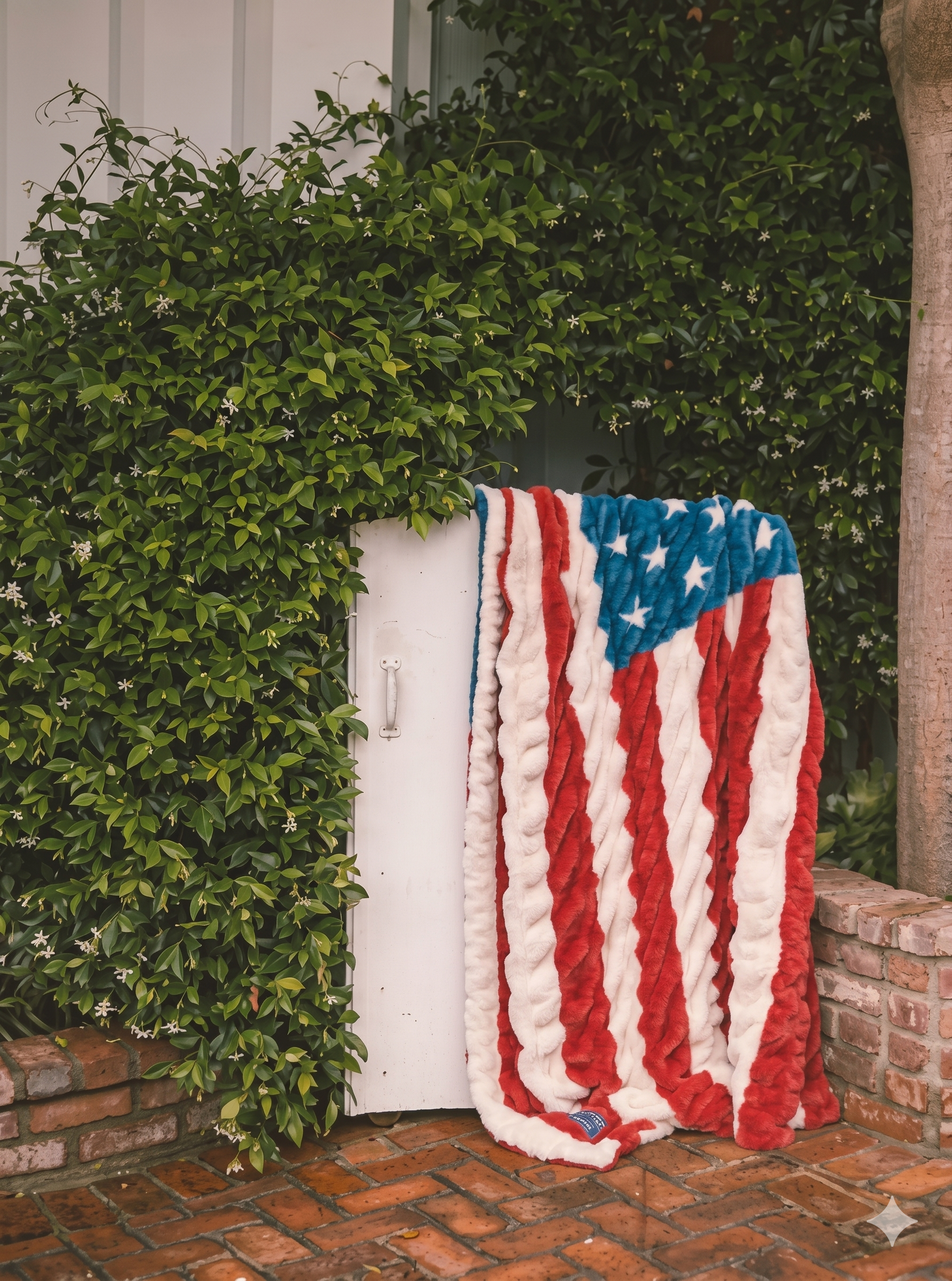 USA Lush Flag Blanket